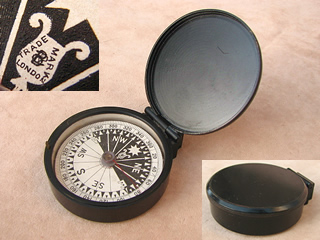 19th century brass cased pocket compass by Francis Barker circa 1890